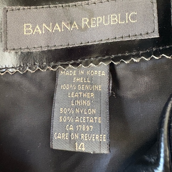 Vintage Banana Republic size 14 Patent Leather Jacket, Shiny, grunge, emo 🖤 - Picture 7 of 8